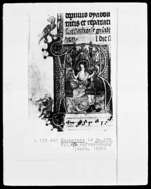 Missale — Initiale mit Auferstehung, Folio 172verso
