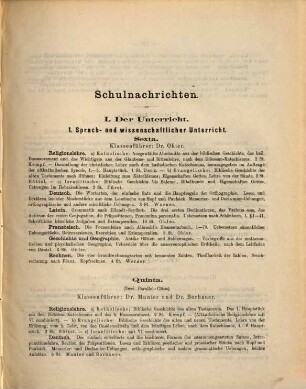 Programm des Großherzoglichen Gymnasiums zu Mainz : Schuljahr .... 1875/76