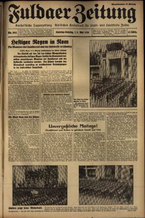 Ausgabe vom Samstag, den 07. Mai 1938.