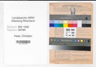 Entnazifizierung Christian Haas , geb. 06.12.1895 (Redakteur)
