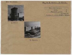 Haus des Lehrers mit Kongresshalle. Berlin, Mitte, Alexanderplatz/Alexanderstraße/Grunerstraße