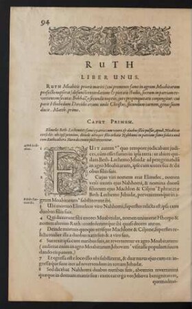 Ruth Liber Unus.