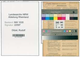 Entnazifizierung Rudolf Ditzel , geb. 31.08.1889 (Kaufmaennischer Angestellter)