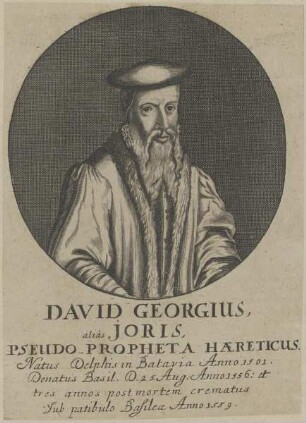 Bildnis des David Georgius alias Joris