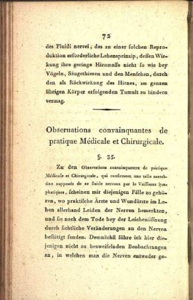 Obseruations convainquantes de pratique Médicale et Chirurgicale.