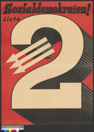 Wahlplakat der SPD zur Reichstagswahl am 6. November 1932