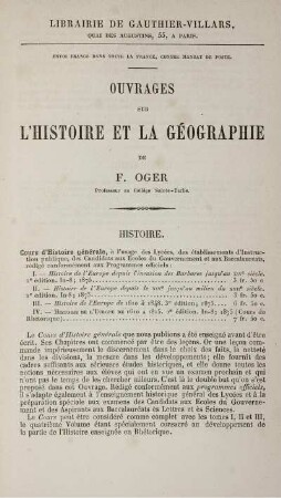 Ouvarges sur l'histoire et la géographie.