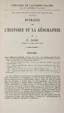 Ouvarges sur l'histoire et la géographie.