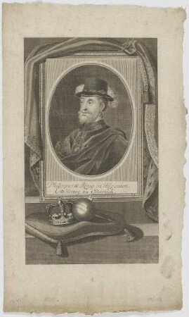 Bildnis des Philippus II., König von Spanien