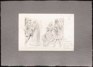 Reiseskizzen aus Italien: Amiens: Kathedrale (Ansicht Chorschrankenrelief)