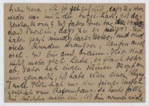 Postkarte von Vera Broido an Vera Hausmann. [Poststempel: Schlawe (Pommern)]