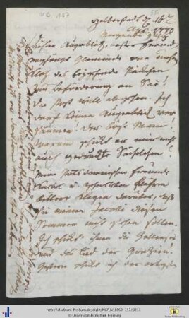 Brief (NL 7/IV B 107).