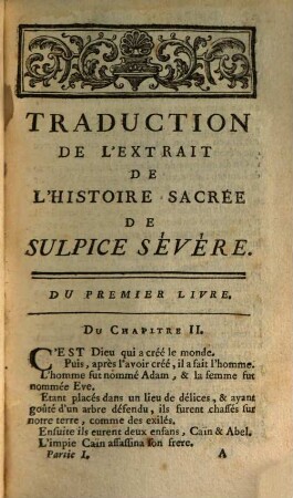 Traduction Des Modéles Choisis De Latinité Tirées Des Meilleurs Écrivains, 1. Premiere Partie Des Extraits De Prose