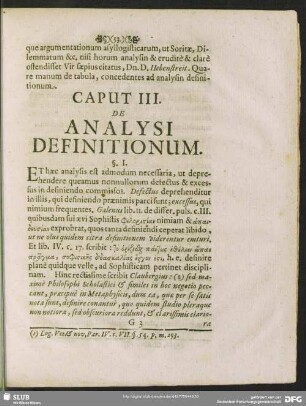 Caput III. De Analysi Definitionum