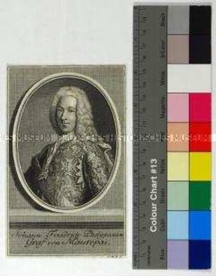 Porträt des französischen Staatsmanns Jean-Frédéric Phélypeaux Comte de Maurepas