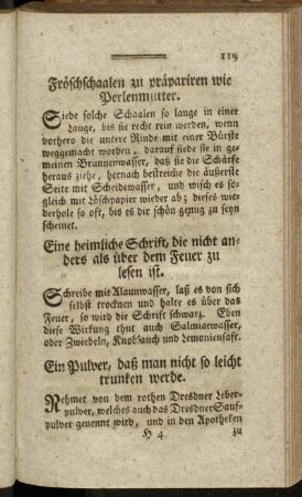 Ein Pulver, daß man nicht so leicht trunken werde