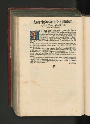 Vorrhede auff die Ander Epistel Sanct Pauli / An die Thessalonicher.