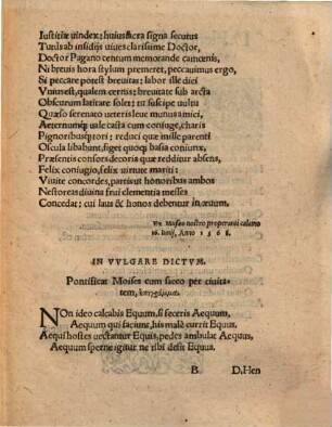 Congratulatio in gratiam Cl. V. D. Henrici Canisii ... : cum ei doctoralia Insignia in Facultate Iuris Marpurgi Hessorum publice conferrentur