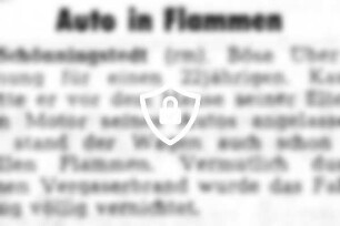 Auto in Flammen