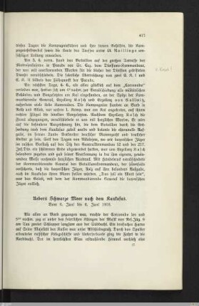 Übers Schwarze Meer nach dem Kaukasus