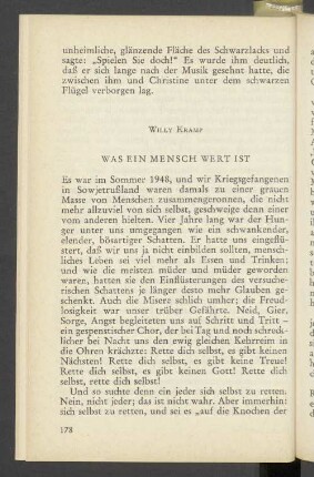 Was Ein Mensch Wert Ist