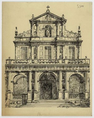 Kirche der Cartuxa bei Evora, Eingangsfassade