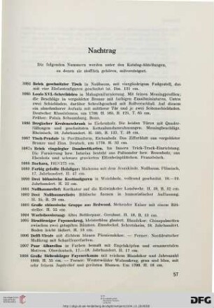 Nachtrag (Nr. 1084-1133)
