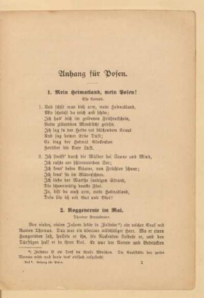 Anhang für Posen