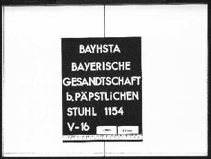 Schriftwechsel mit Josef Graf von Lerchenfeld, Domherr zu Regensburg und Freising, Gesandten des Fürstbischofs von Konstanz beim Reichstag