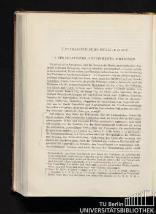 V. Pythagoreische Musiktheorie