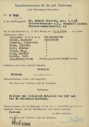 Dietsch, Eduard, Dr.