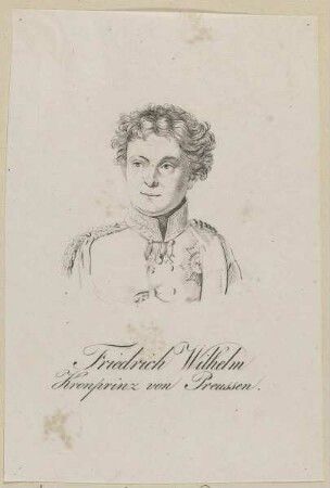 Bildnis des Kronprinzen Friedrich Wilhelm von Preußen