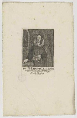 Bildnis des Iohannes Lang