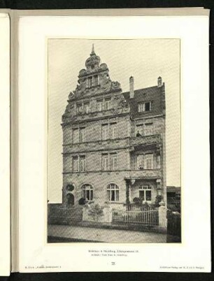 Wohnhaus in Heidelberg, Zähringerstraße 23. Außenansicht.