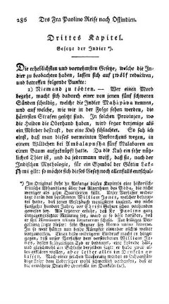 Drittes Kapitel - Gesetze der Indier