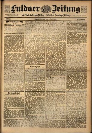 Ausgabe vom Montag, den 04. Juli 1898.