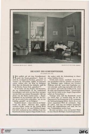 Die Kunst des Kunstempfindens