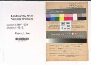 Entnazifizierung Luise Rasch , geb. 06.04.1899 (Postbeamtin)
