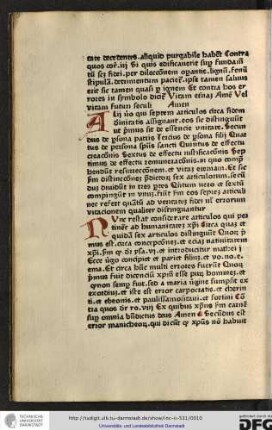 Nunc restat considerare articulos qui pertinent ad humanitatem Christi, circa quam et quidam sex articulos distinguunt...