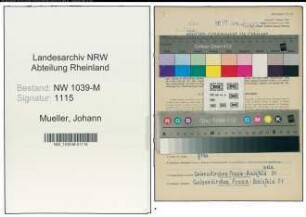 Entnazifizierung Johann Mueller , geb. 09.01.1914 (Haendler)