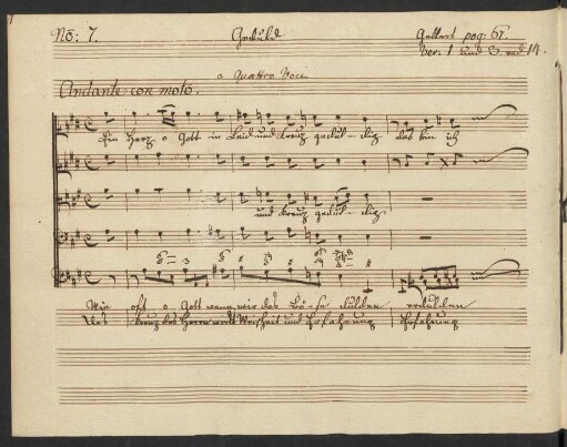 Geduld; Coro; A-Dur