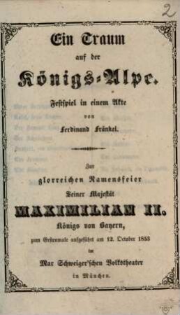 Ludwig der Bayer und Friedrich der Schöne : historisch dramatische Dichtung in vier Abtheilungen