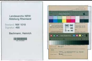 Entnazifizierung Heinrich Bachmann , geb. 25.09.1909 (Arbeitsvorbereiter)