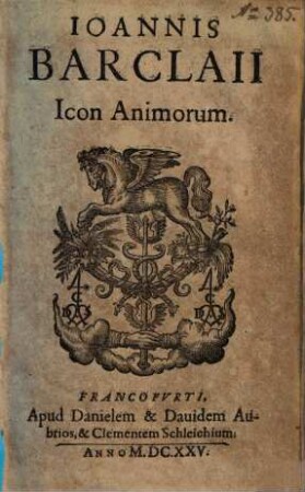 Ioannis Barclaii Icon Animorum
