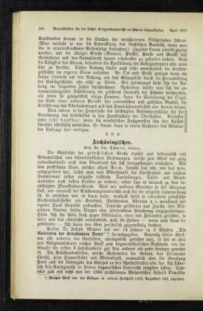 Archäologisches