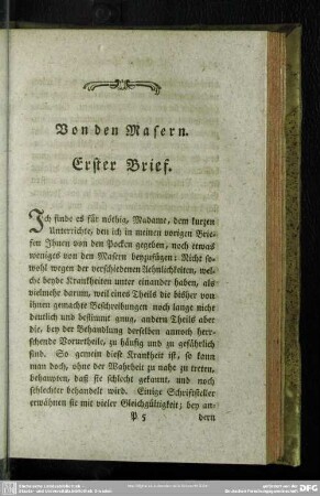 [III. Von den Masern]