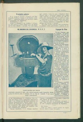 No mundo da ciência : Lampada de radio