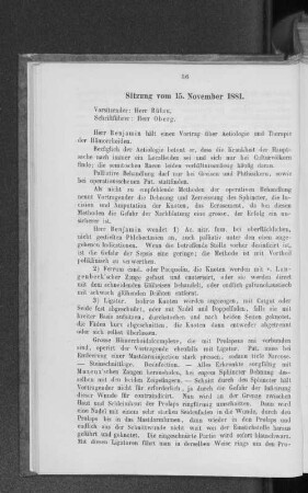 Sitzung vom 15. November 1881.