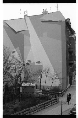 Kleinbildnegativ: Wandbild, Skalitzer Str. 97, 1984
