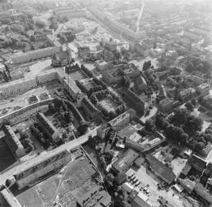 Stadtmitte von Forst (Lausitz) : Blickrichtung Südwesten